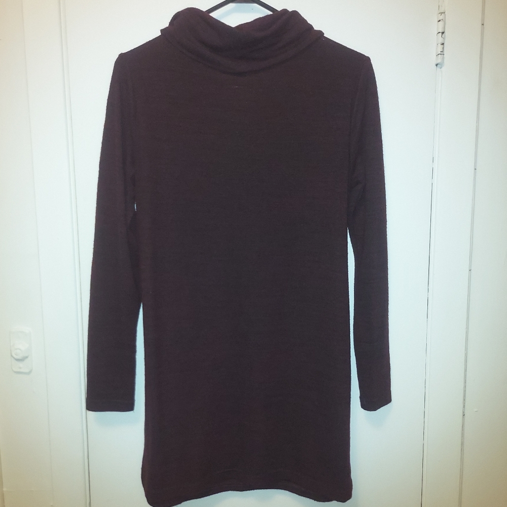 NWOT RD Style Cowl Neck Long Sleeve Oversized Sweater Burgundy sz Small - Picture 8 of 12